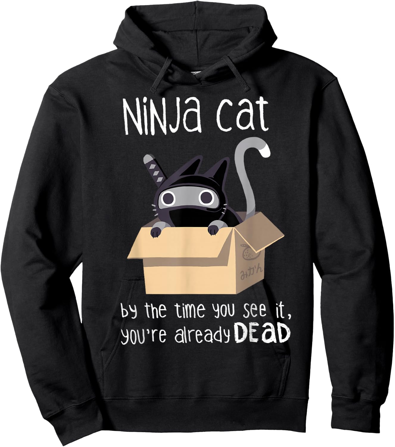 Cute Ninja Cat Hoodie - Hoodie | Black