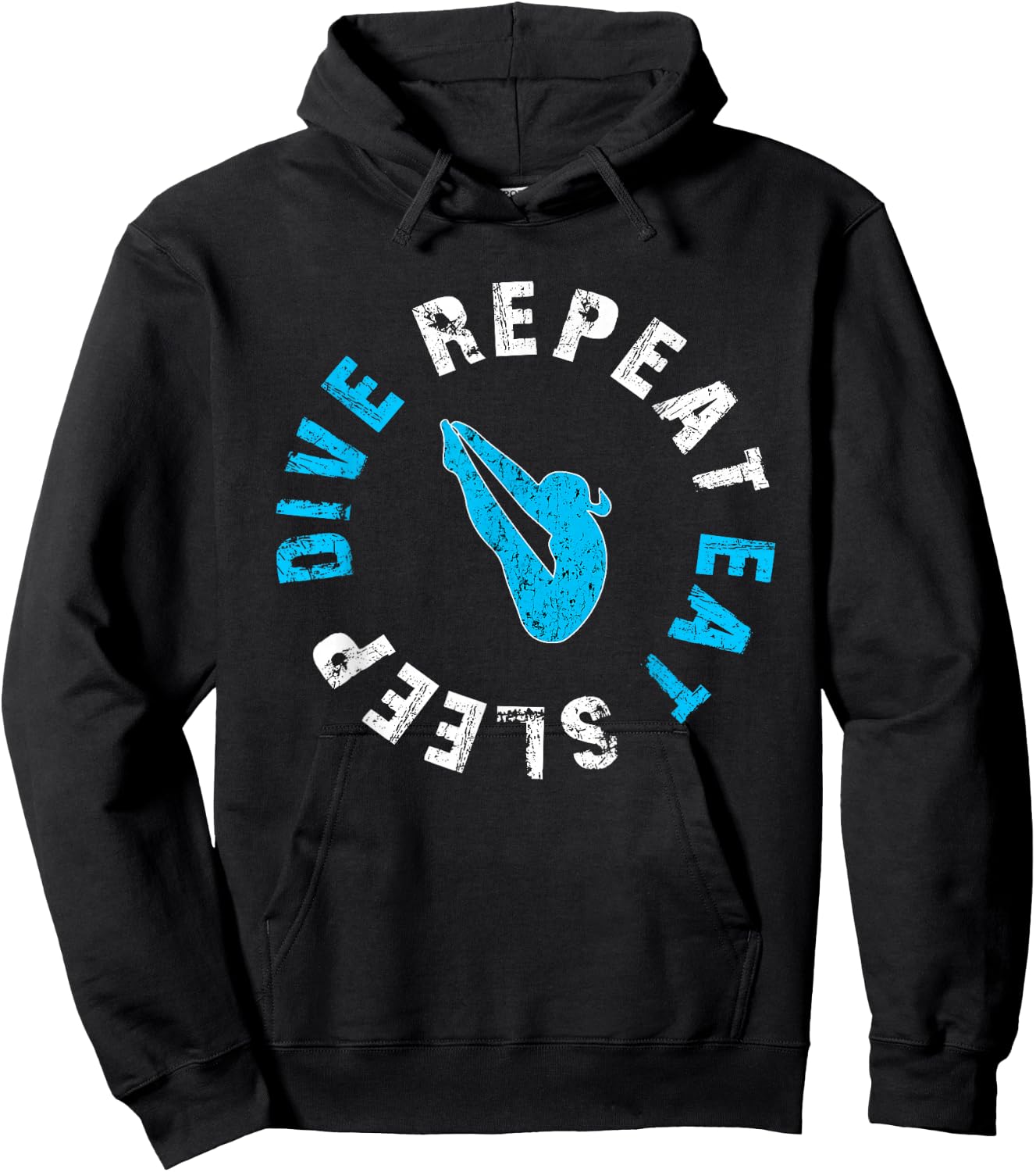 Funny Springboard Divers & Diving Board Game Girls Gift Hoodie - Hoodie | Black