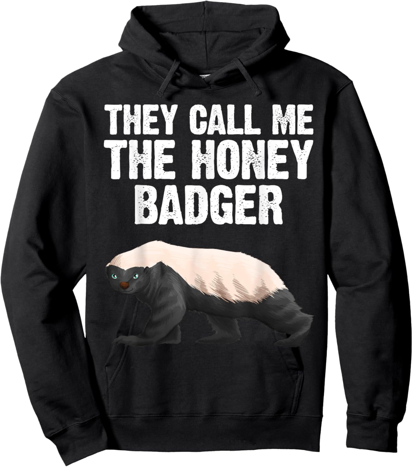 Cool Honey Badger Design Women Honey Badger Lover Hoodie - Hoodie | Black
