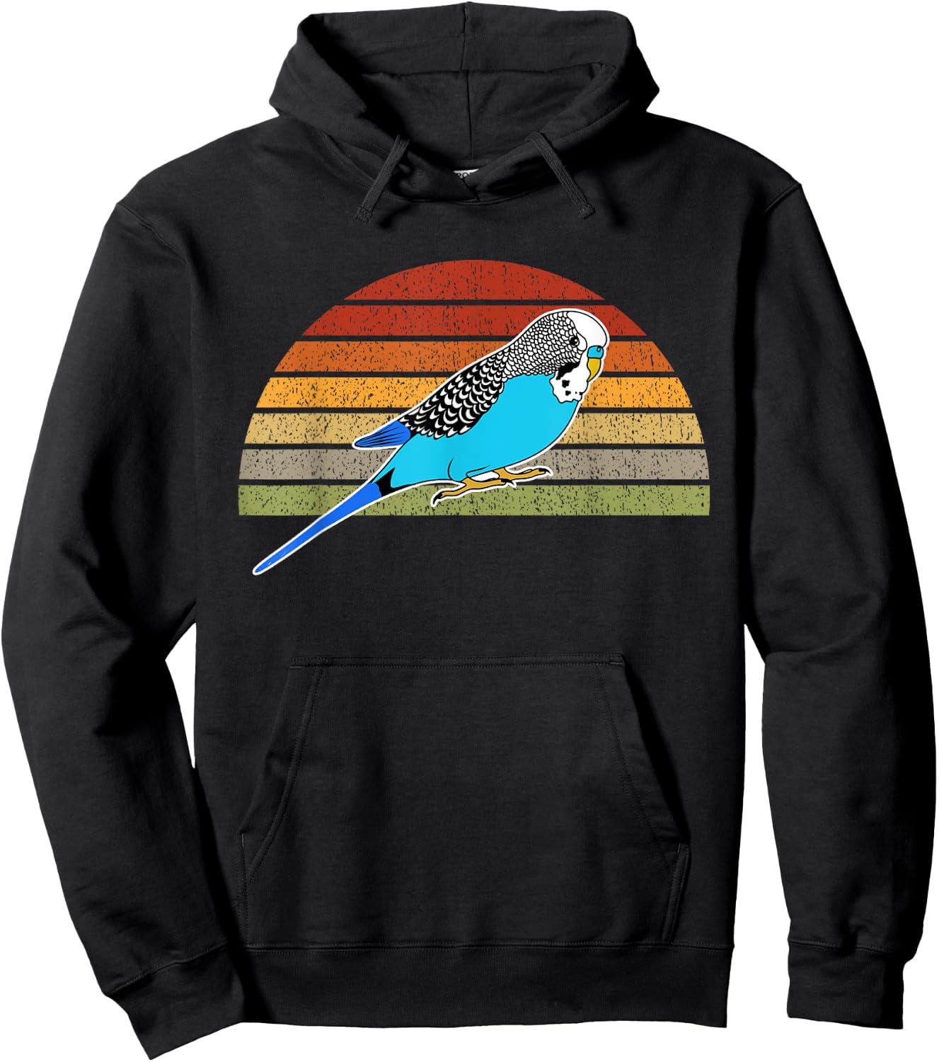 Budgie Graphic Pet Bird Parakeet Budgerigar Gift Hoodie - Hoodie | Black