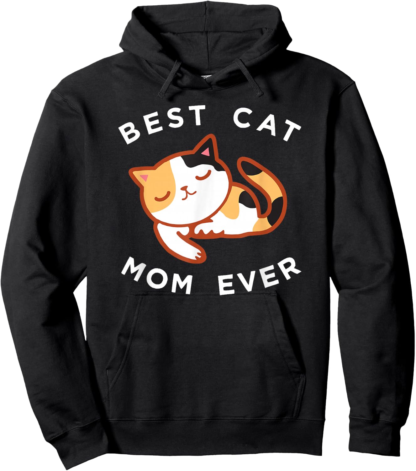 Calico Cat Mom Shirt, Best Kitty Mother Ever Gift Hoodie - Hoodie | Black