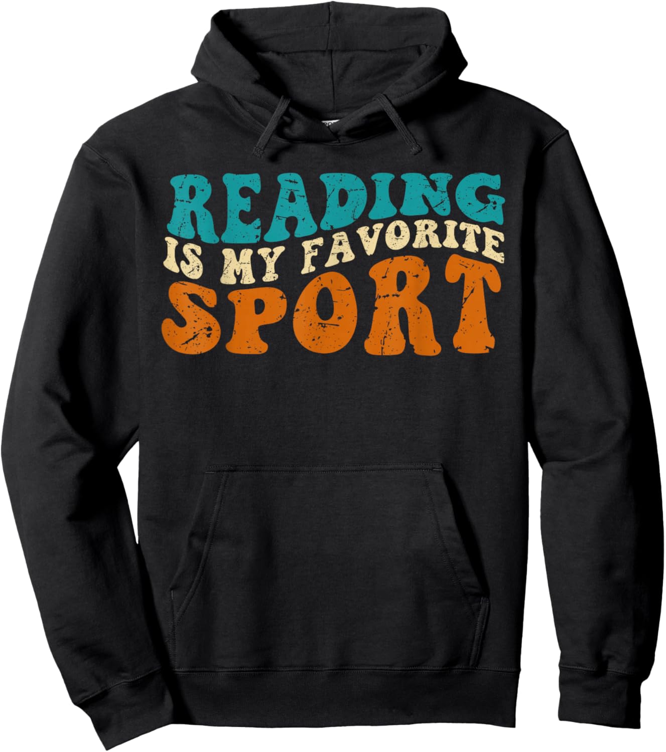 Reading Is My Favorite Sport Basketball vintage Hoodie - Hoodie | Black