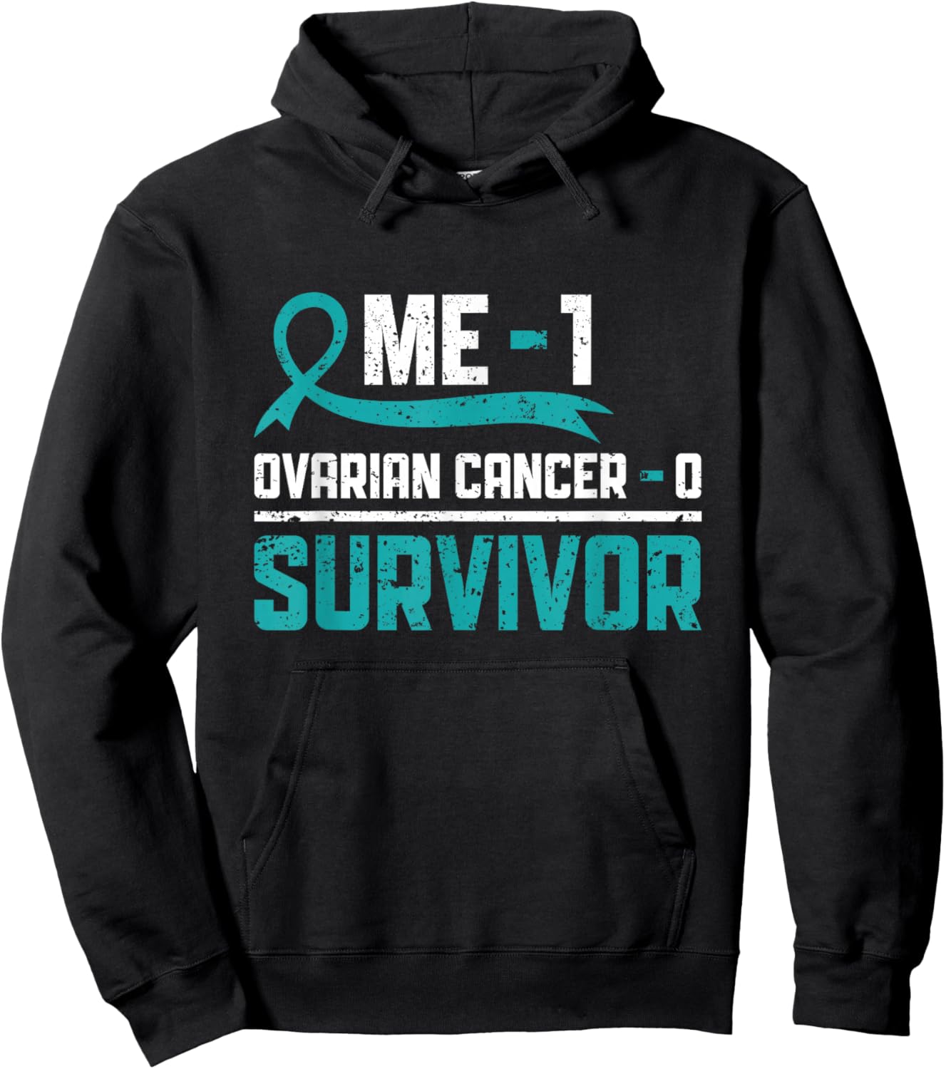 Ovarian Cancer Survivor Ovarian Cancer Warrior Hoodie - Hoodie | Black