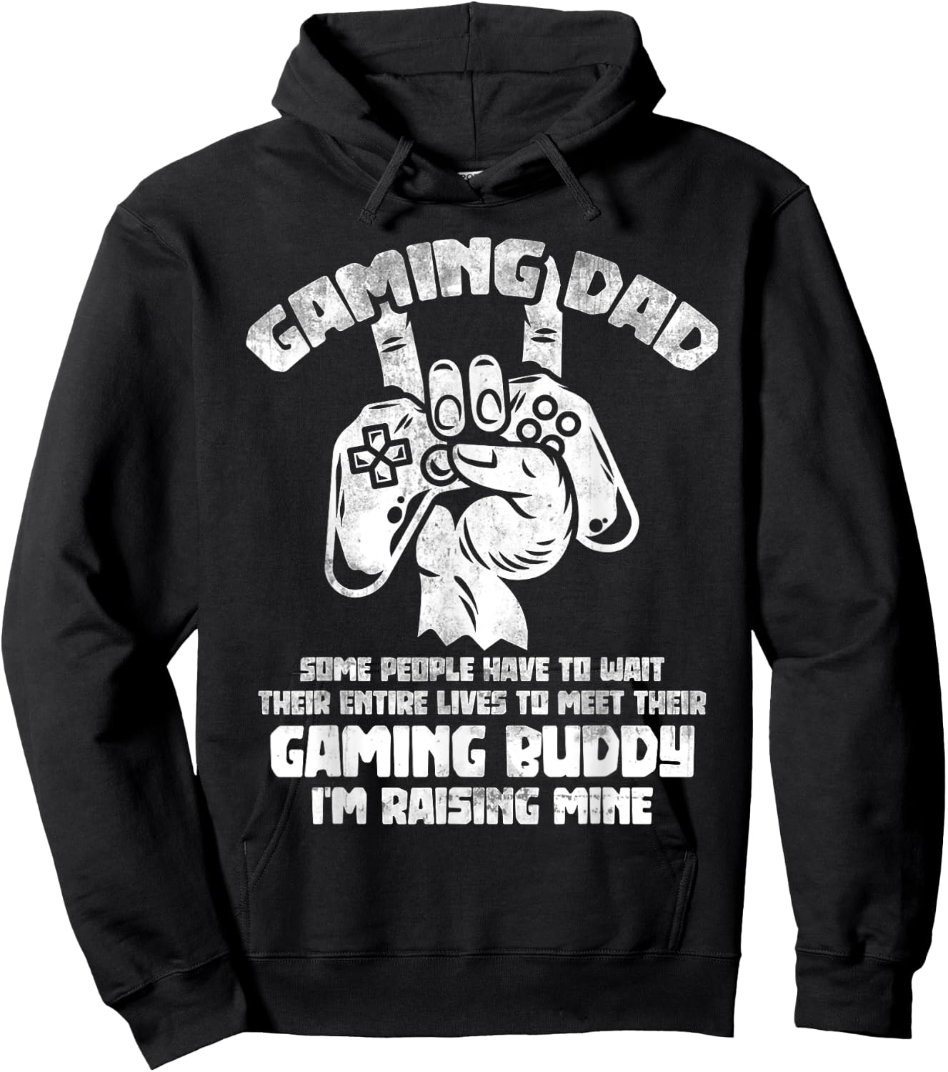 Funny Gamer Gift Gaming Dad Gaming Buddy Video Gaming Hoodie - Hoodie | Black