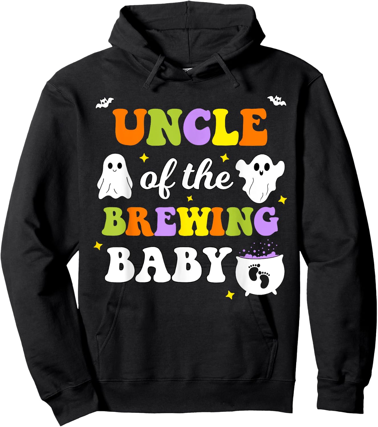 Uncle of the Brewing Baby Halloween Theme Baby Shower Hoodie - Hoodie | Black
