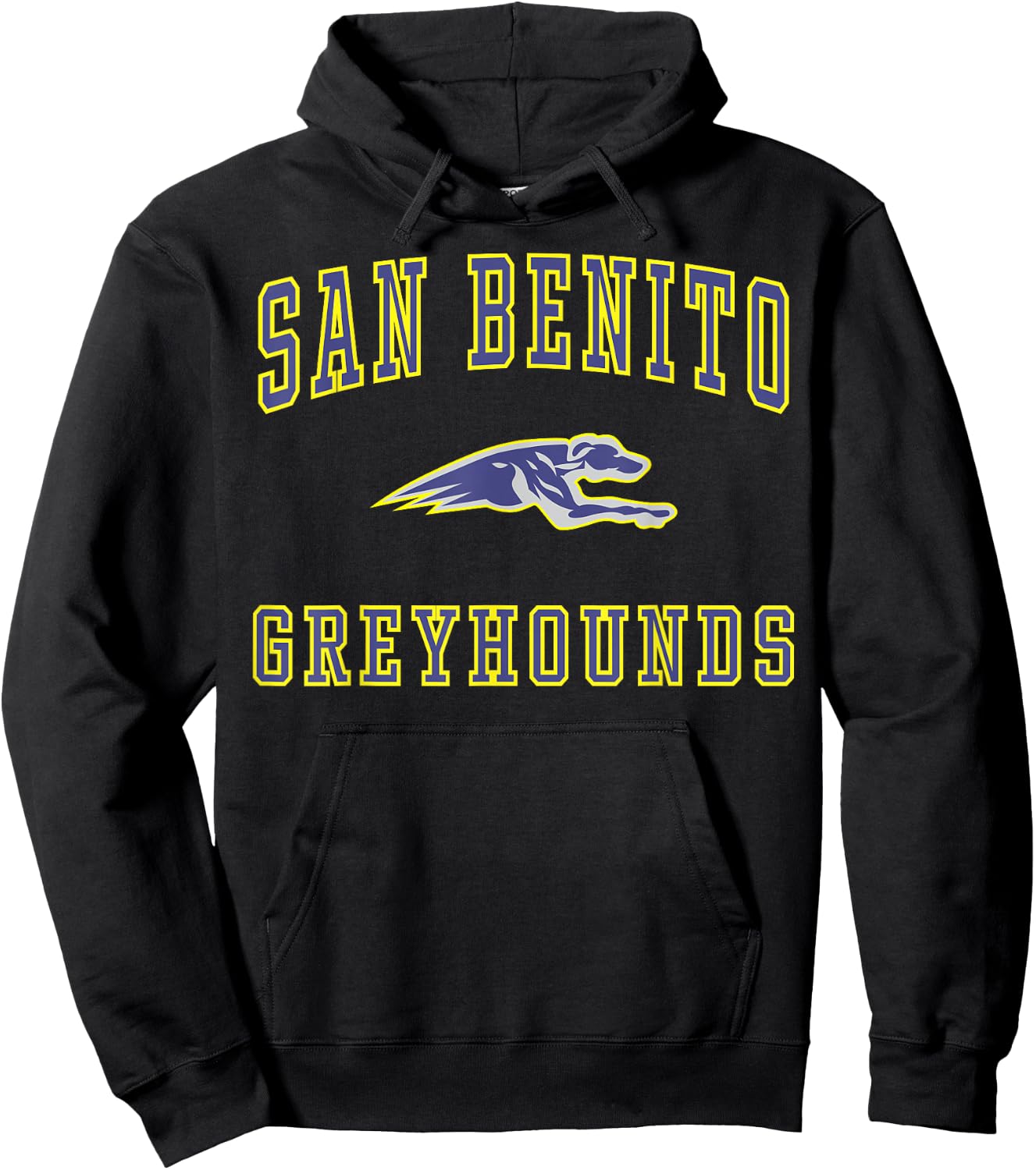 San Benito High School Greyhounds C1 Hoodie - Hoodie | Black