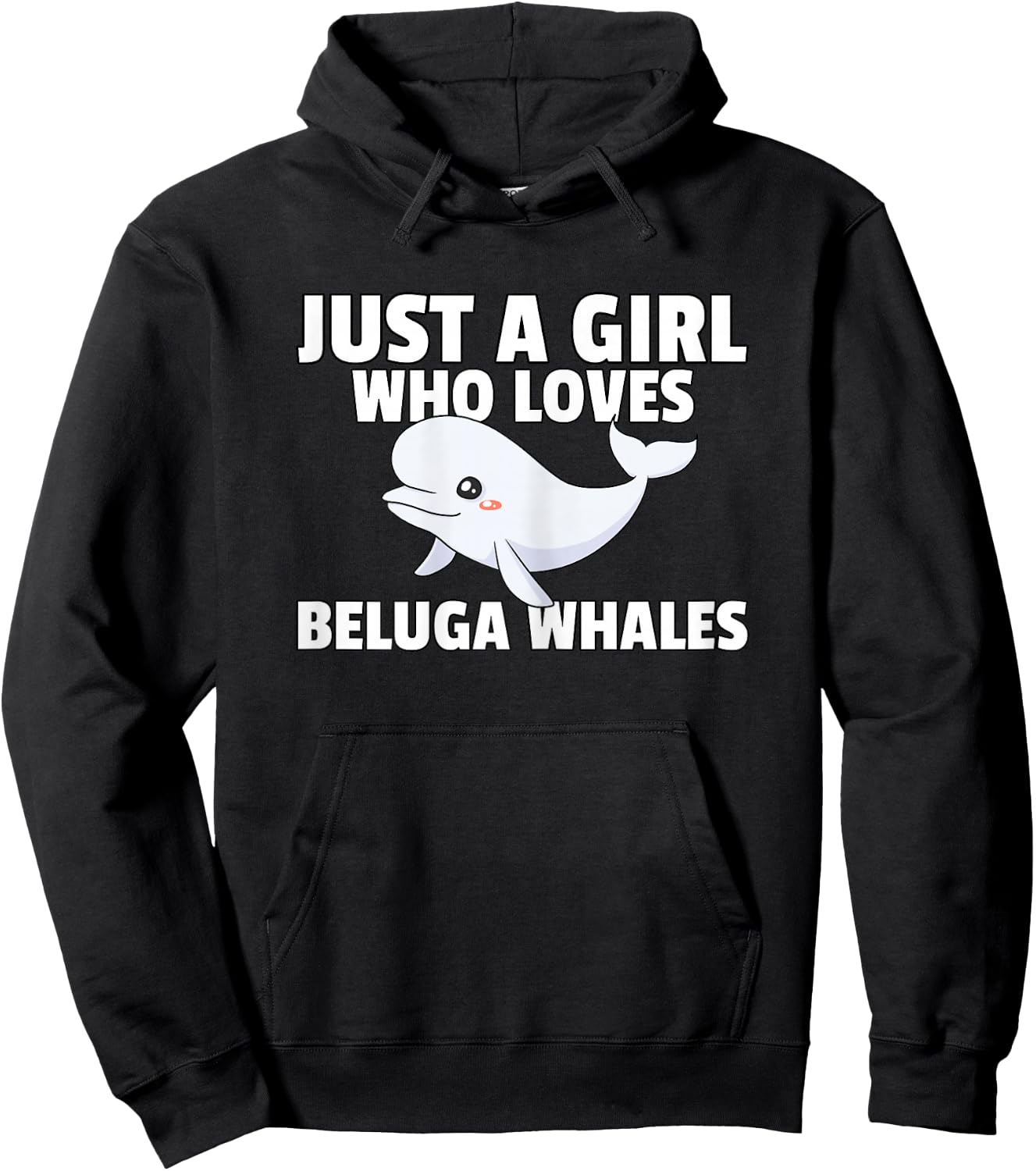 Beluga Whale Baby Beluga Costume Hoodie - Hoodie | Black