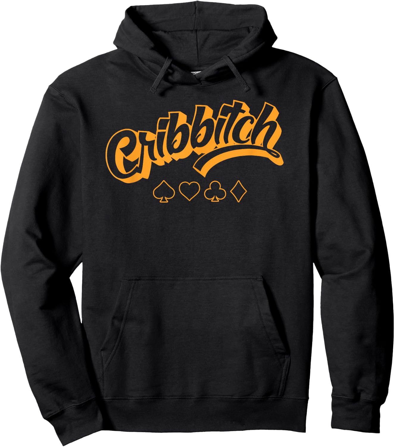 Funny Cribbitch Cribbage Queen Hoodie - Hoodie | Black