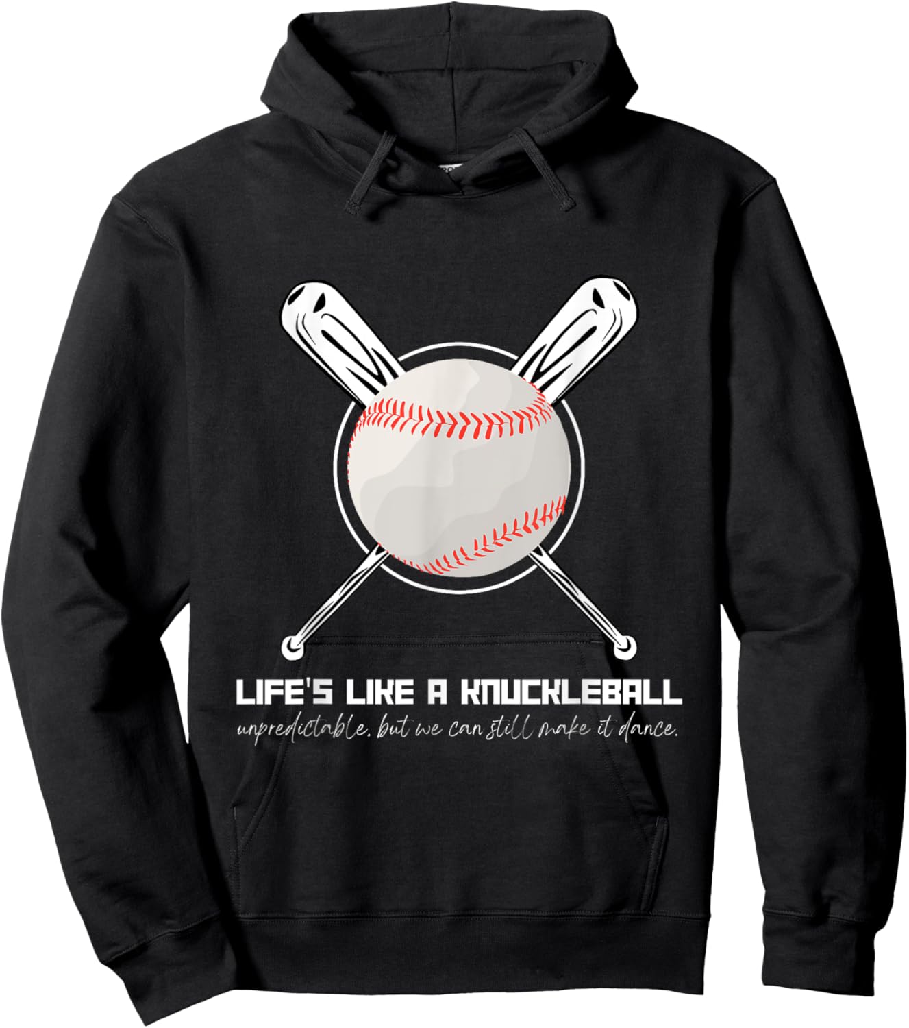 Life's Like A Knuckleball Hoodie - Hoodie | Black