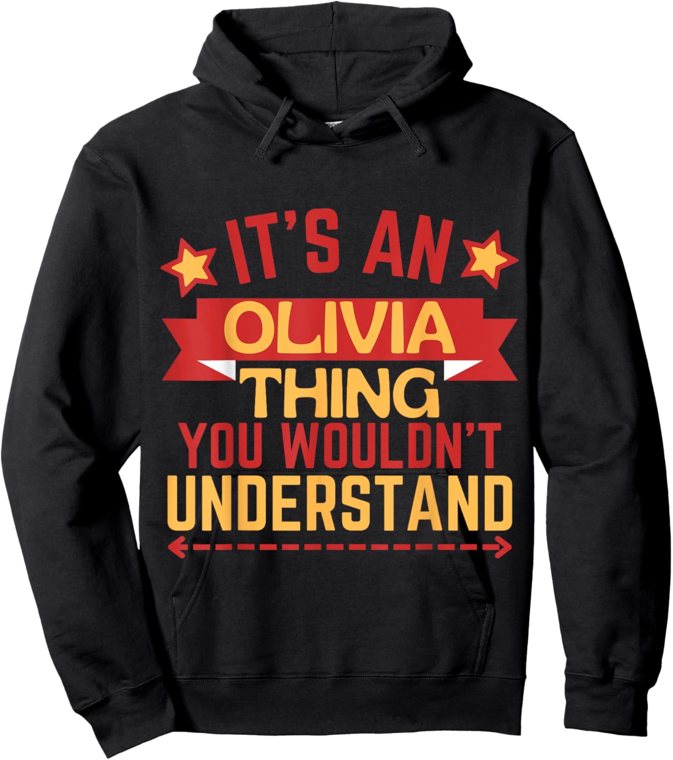 Olivia Name Funny Gift Olivia Hoodie - Hoodie | Black