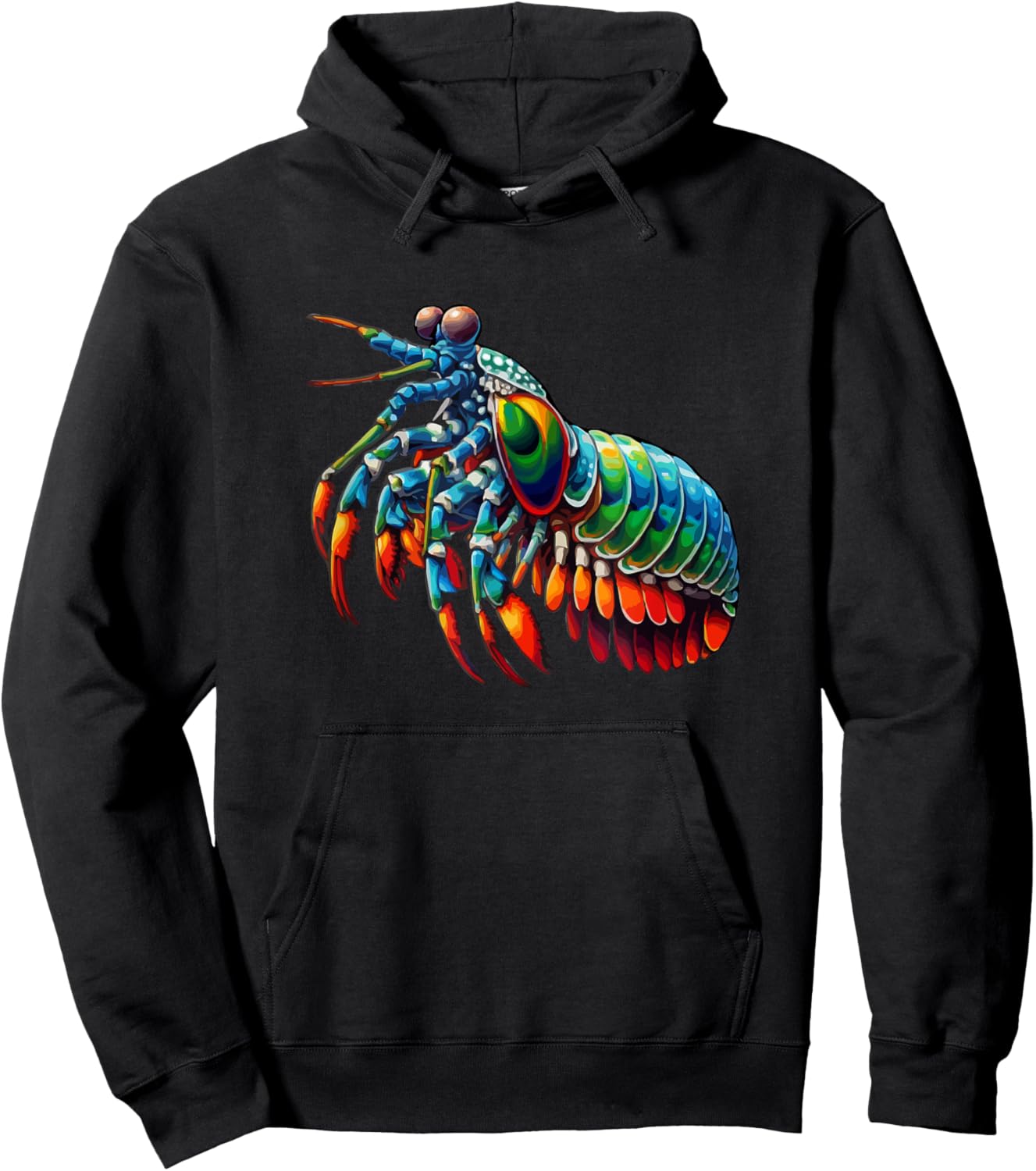 Mantis Shrimp Peacock Mantis Shrimp Hoodie - Hoodie | Black
