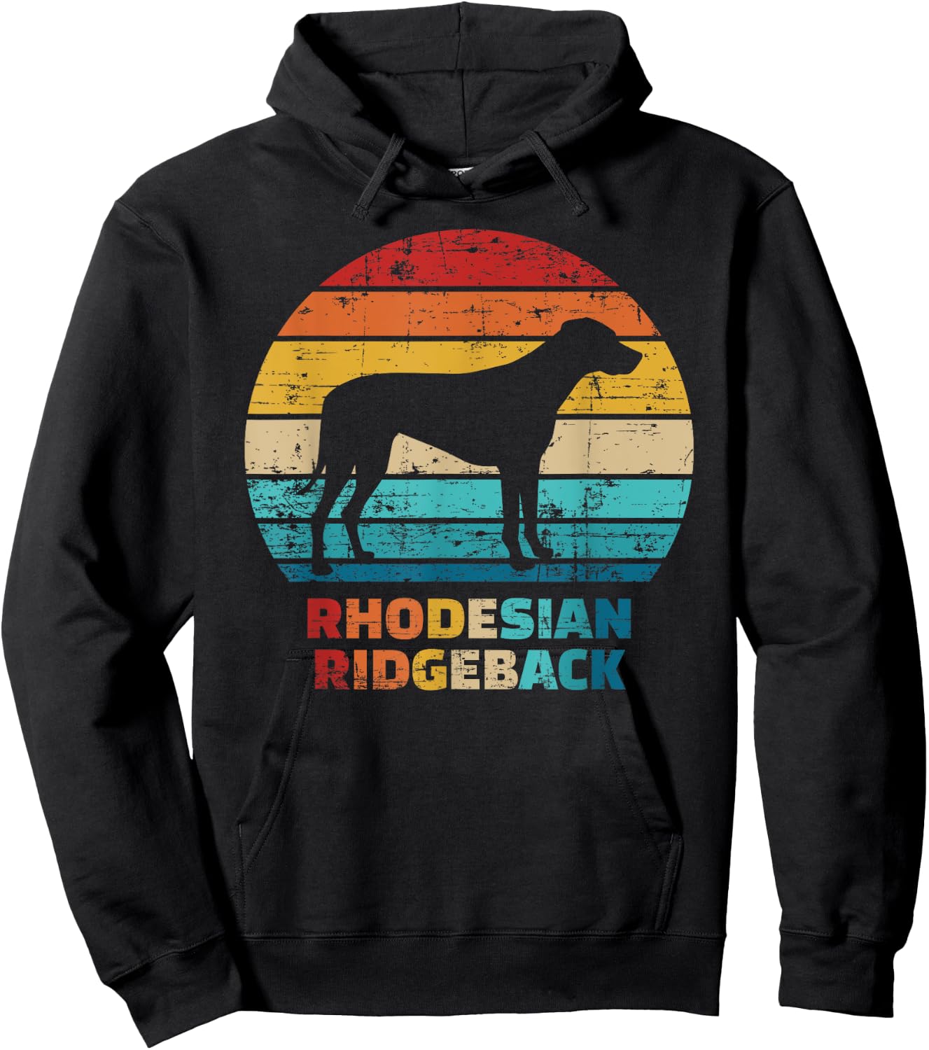 Rhodesian Ridgeback vintage Hoodie - Hoodie | Black