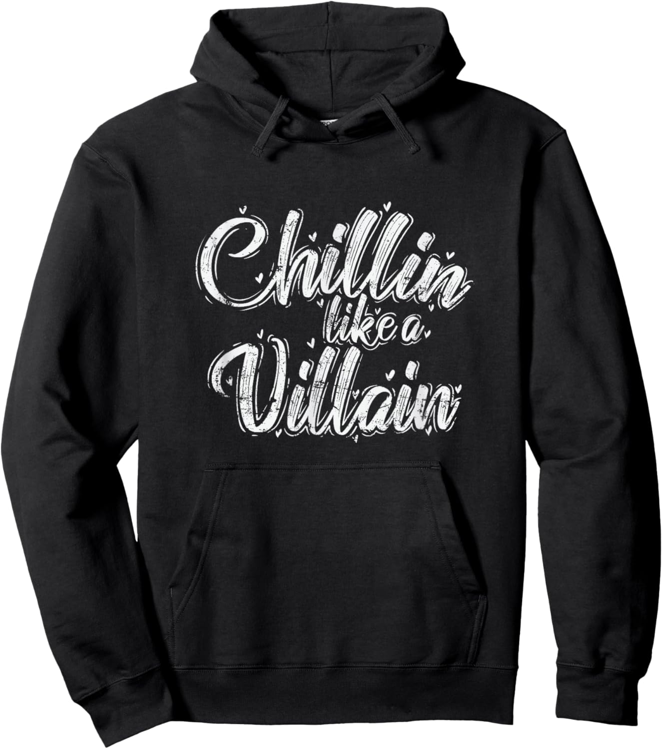 Chillin Like a Villain Relaxation with Character Hoodie - Hoodie | Black