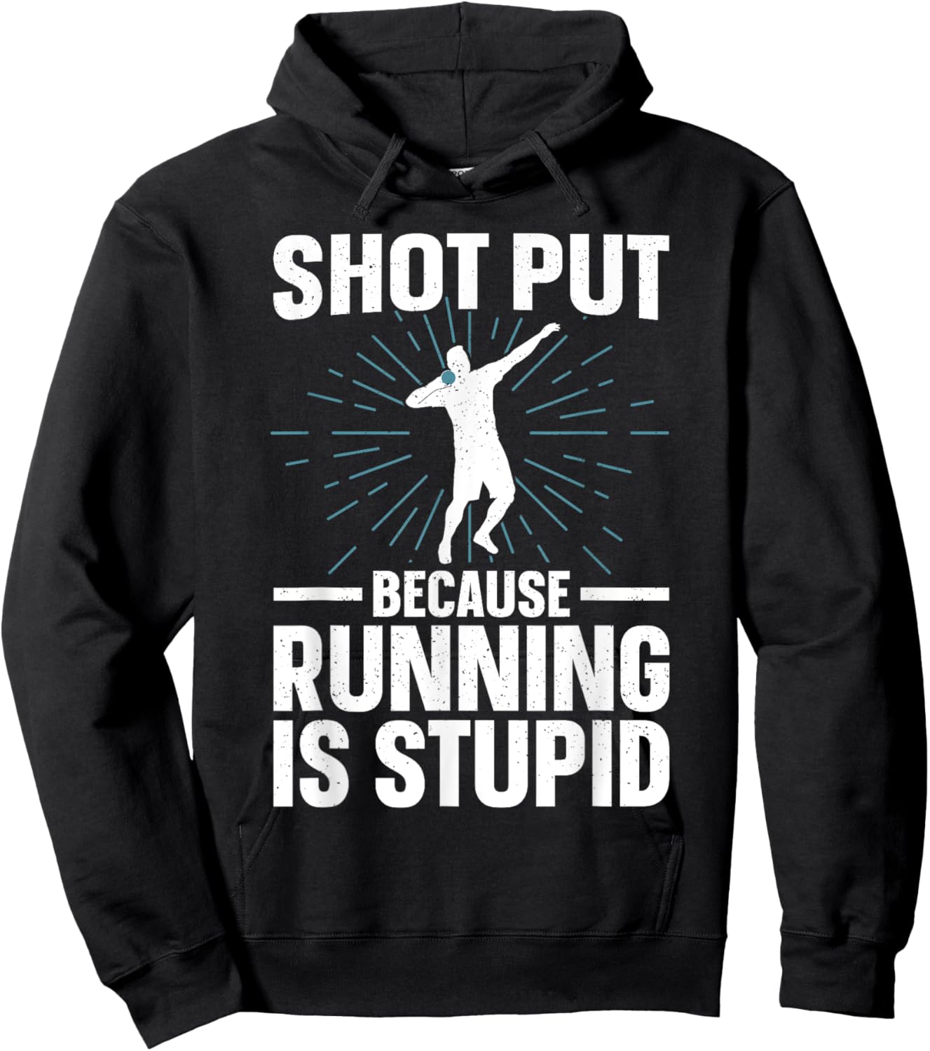 Shot Put Art Women Track And Field Coach Shot Put Hoodie - Hoodie | Black
