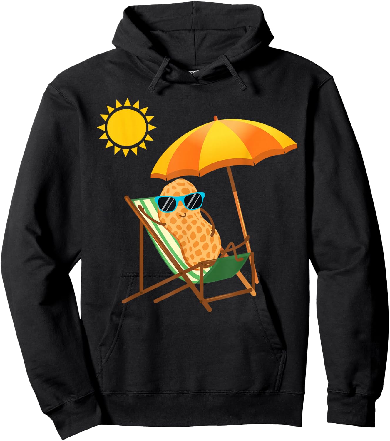 Peanut Graphic Gift Nut Design Peanut Design Hoodie - Hoodie | Black