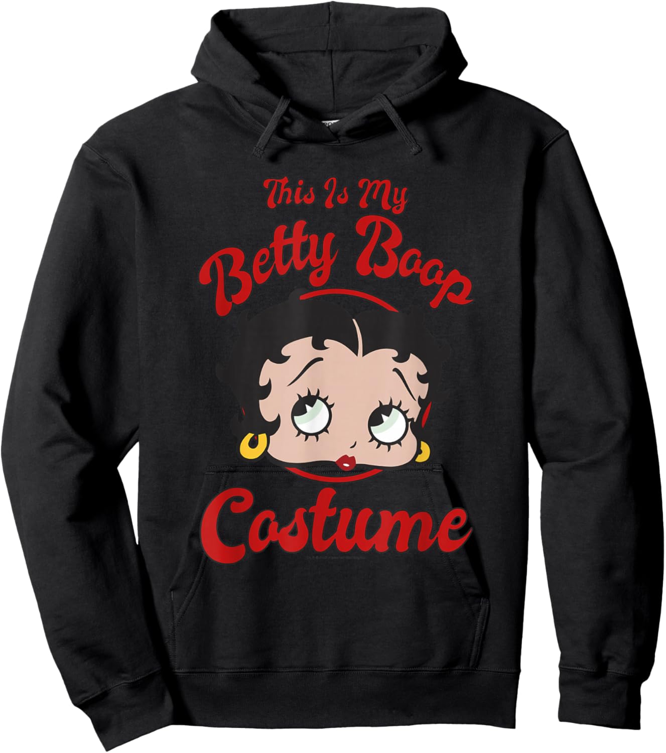 Betty Boop Halloween This is My Betty Boop Costume Hoodie - Hoodie | Black
