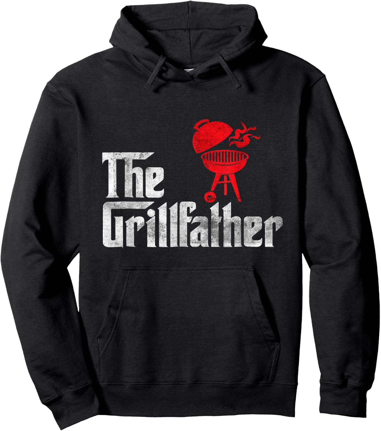 Grillfather BBQ Timer Barbecue Funny Chef Hoodie - Hoodie | Black