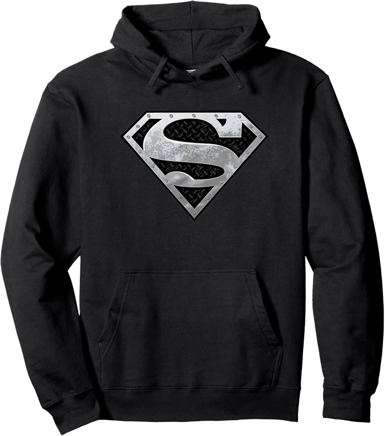 Superman Super Metallic Shield Hoodie - Hoodie | Black
