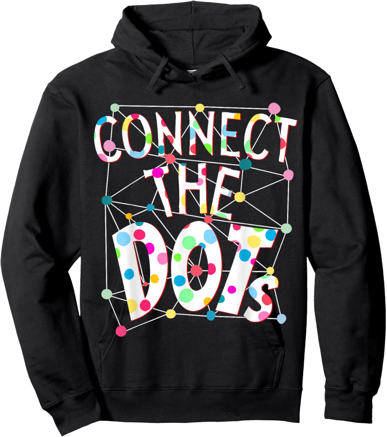 Connect The Dots Colorful Polka Dot International Dot Day Hoodie - Hoodie | Black
