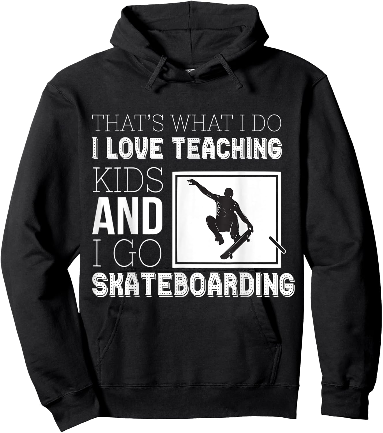 Skateboarding Teacher Hoodie - Hoodie | Black