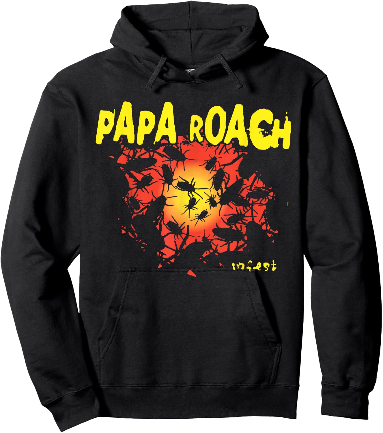 Papa Roach - Official Merchandise - Infest Glow Hoodie - Hoodie | Black