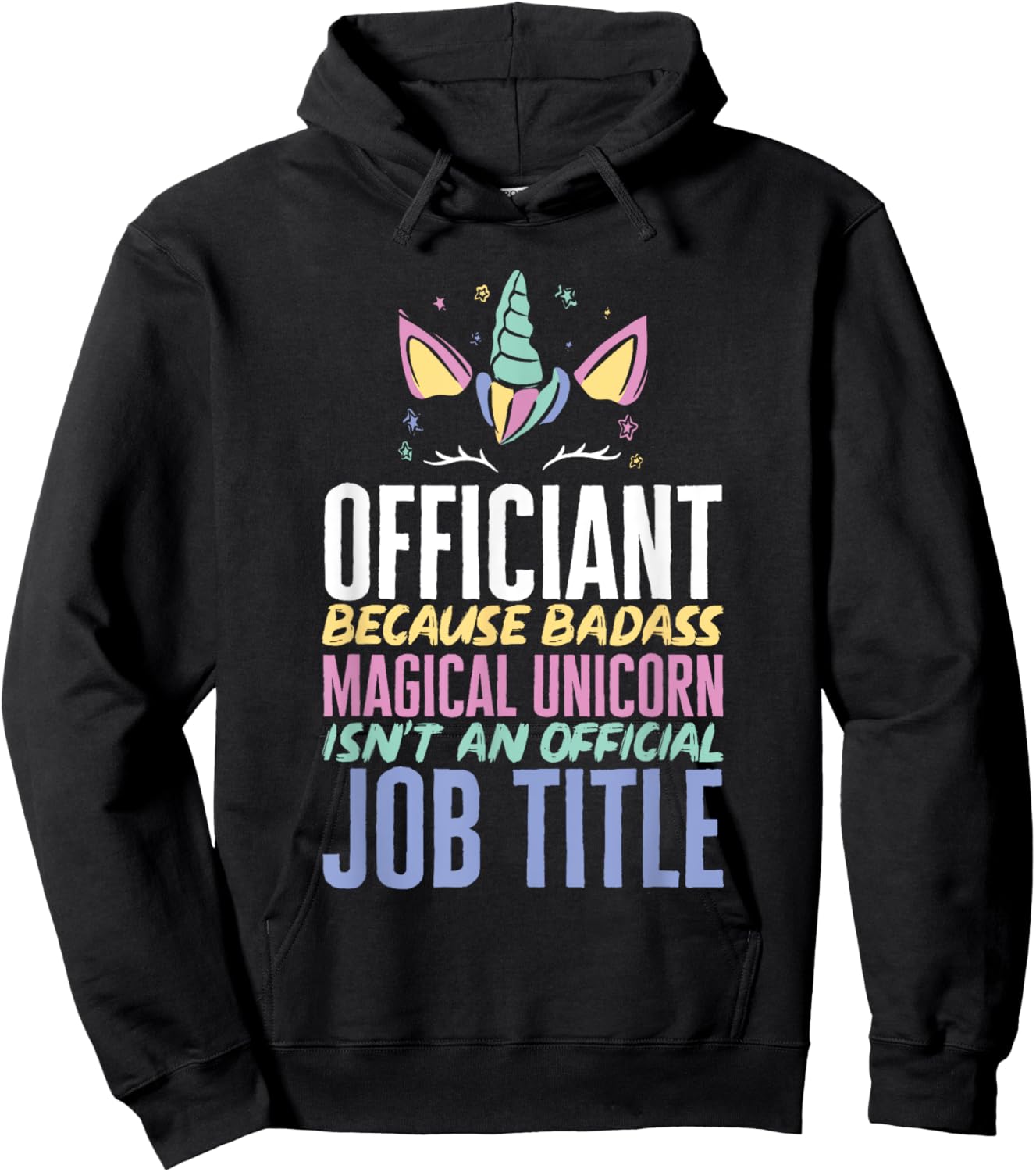 Wedding Officiant Unicorn Marriage Officiant Hoodie - Hoodie | Black