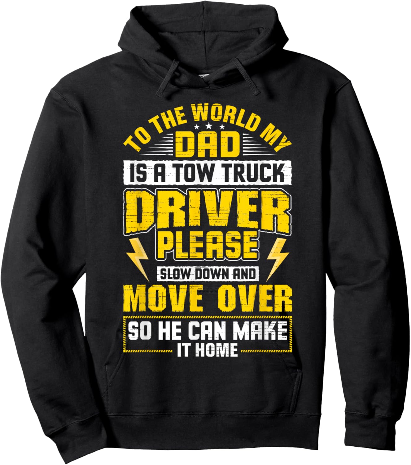 My Dad Is A Tow Truck Operator Kid Wrecker Adventures Hoodie - Hoodie | Black