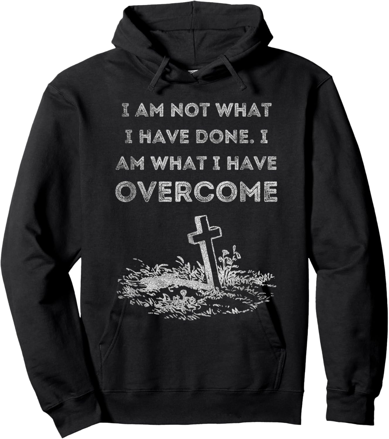 Celebrate Recovery Christian Cross Jesus Christ Hoodie - Hoodie | Black