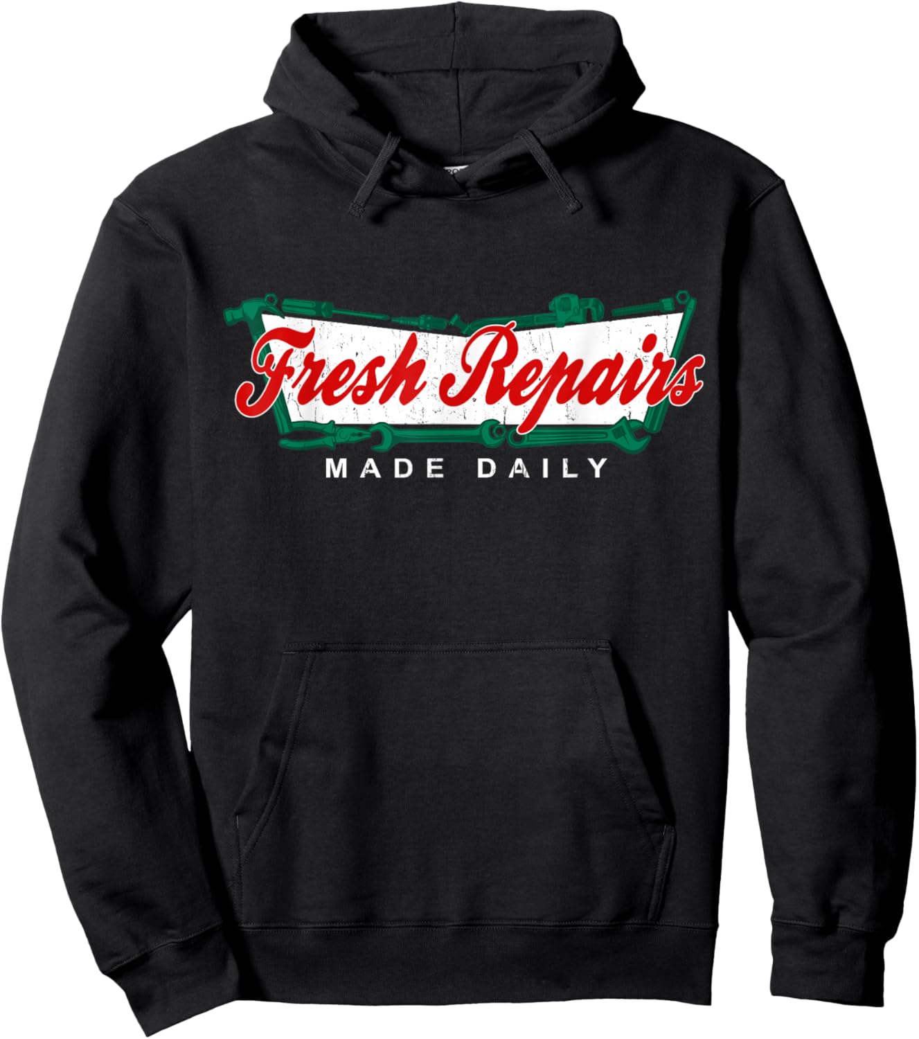 Fresh Repairs Made Daily! Hoodie - Hoodie | Black