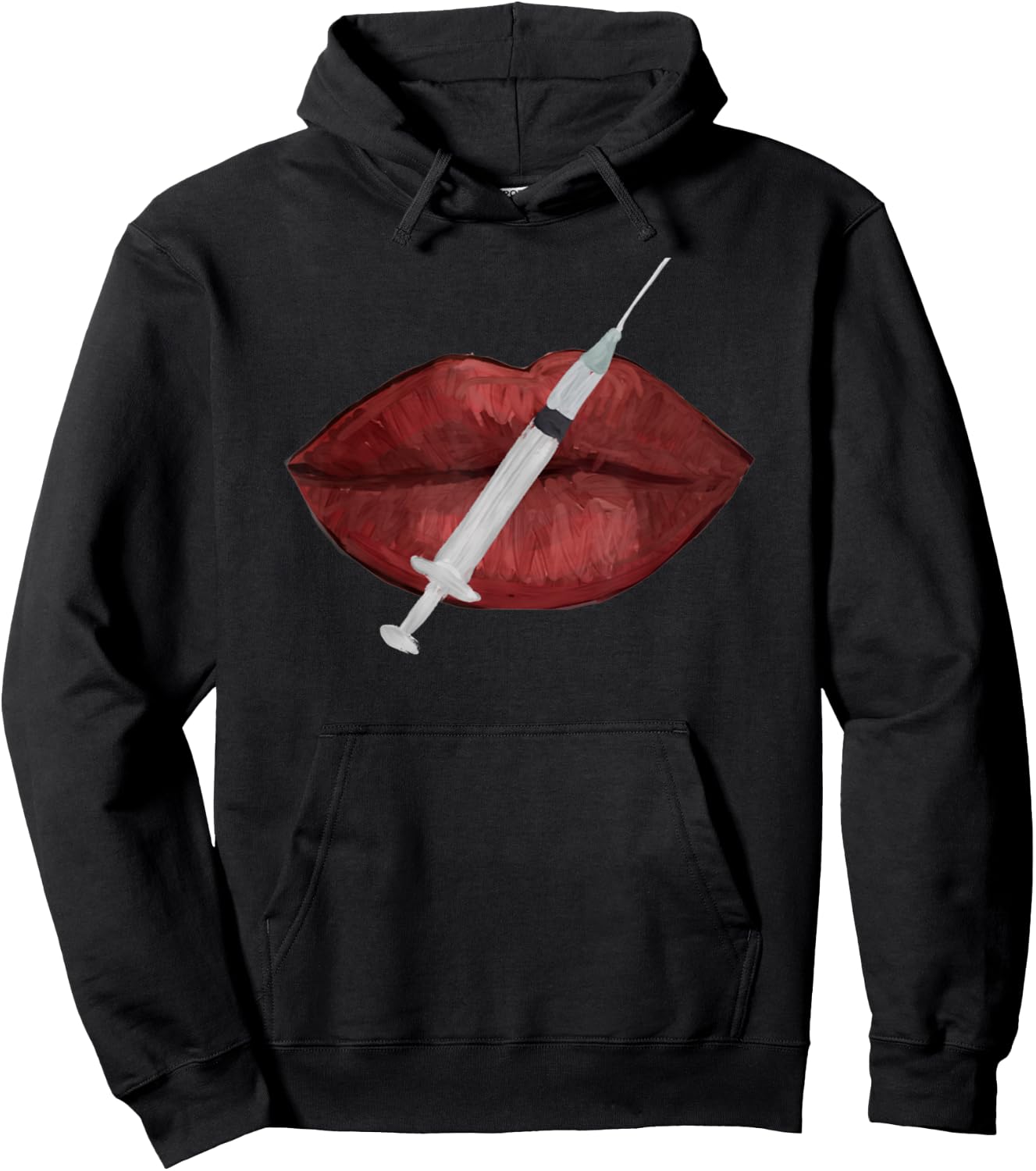 Nurse injector lip filler injections cosmetics Hoodie - Hoodie | Black
