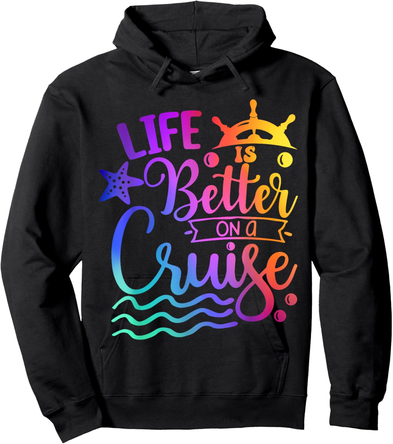 Life is Better on a Cruise Family Vacation Matching Cruiser Hoodie - Hoodie | Black