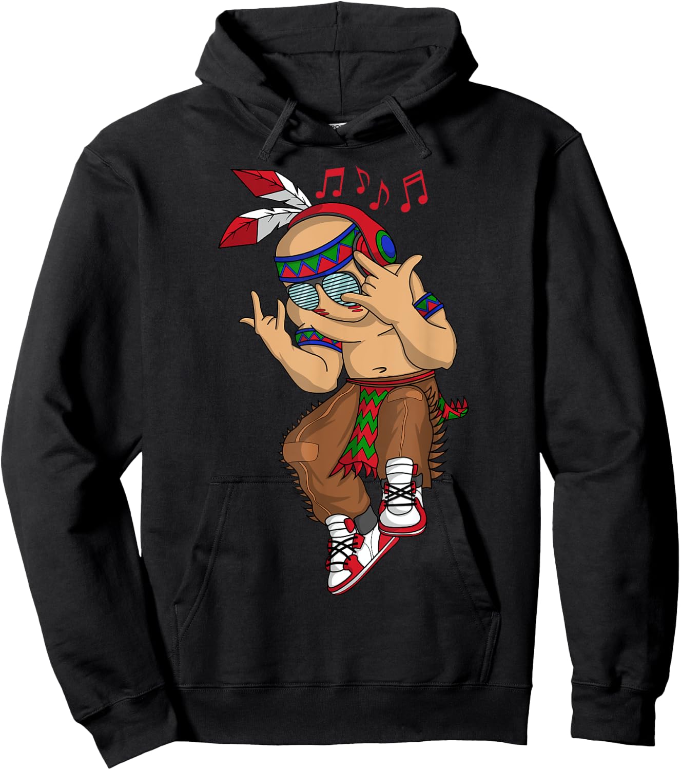 Dancing Indian Urban Men Cool Hip Hop Music Clothes Gift Hoodie - Hoodie | Black