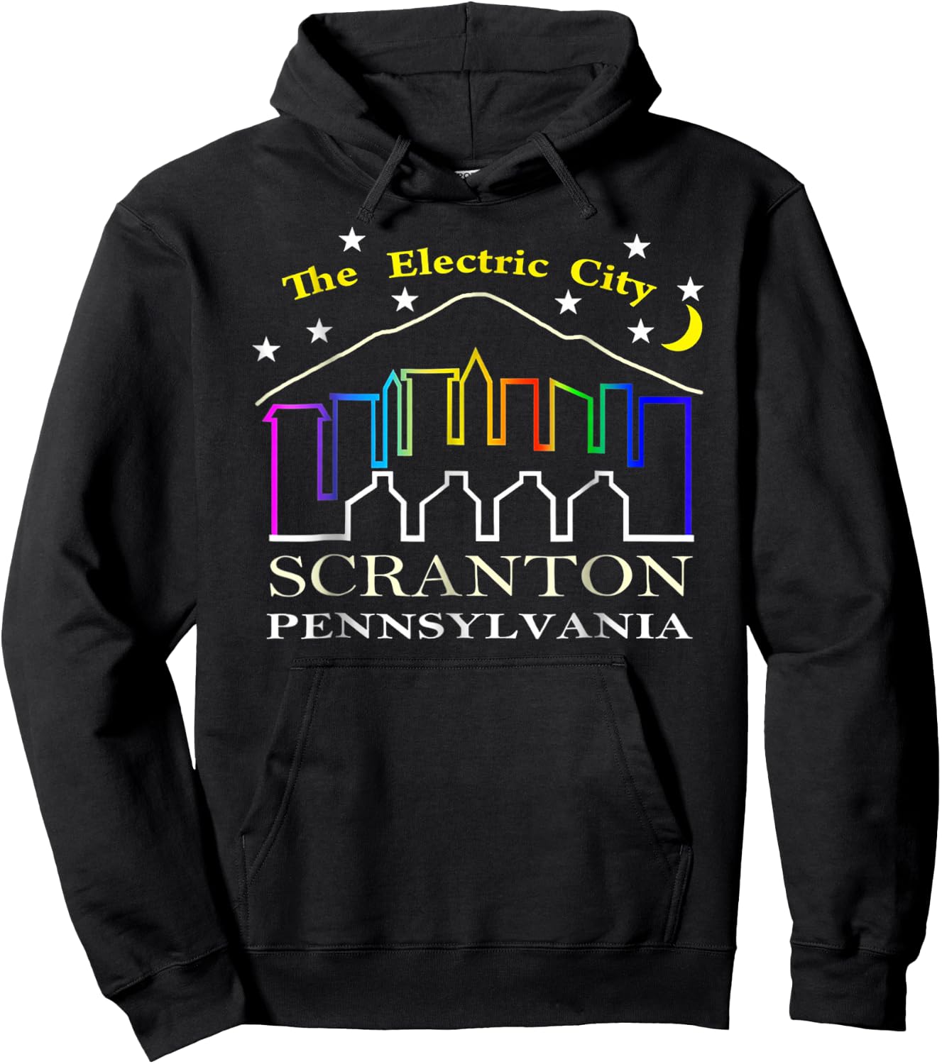 The electric city scranton pennsylvania Hoodie - Hoodie | Black