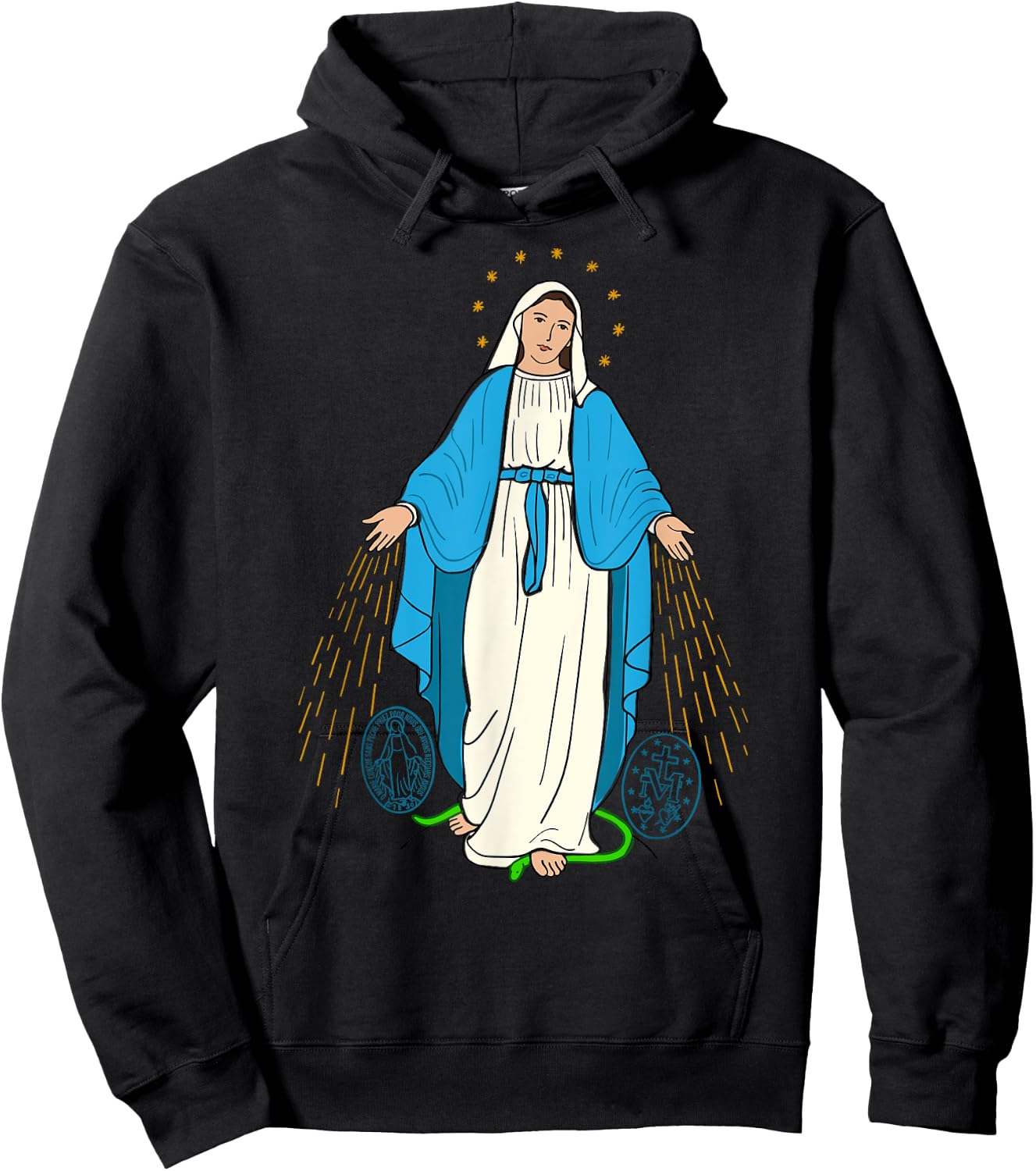 Our Lady of Grace - Virgen de la Medalla Milagrosa Hoodie - Hoodie | Black