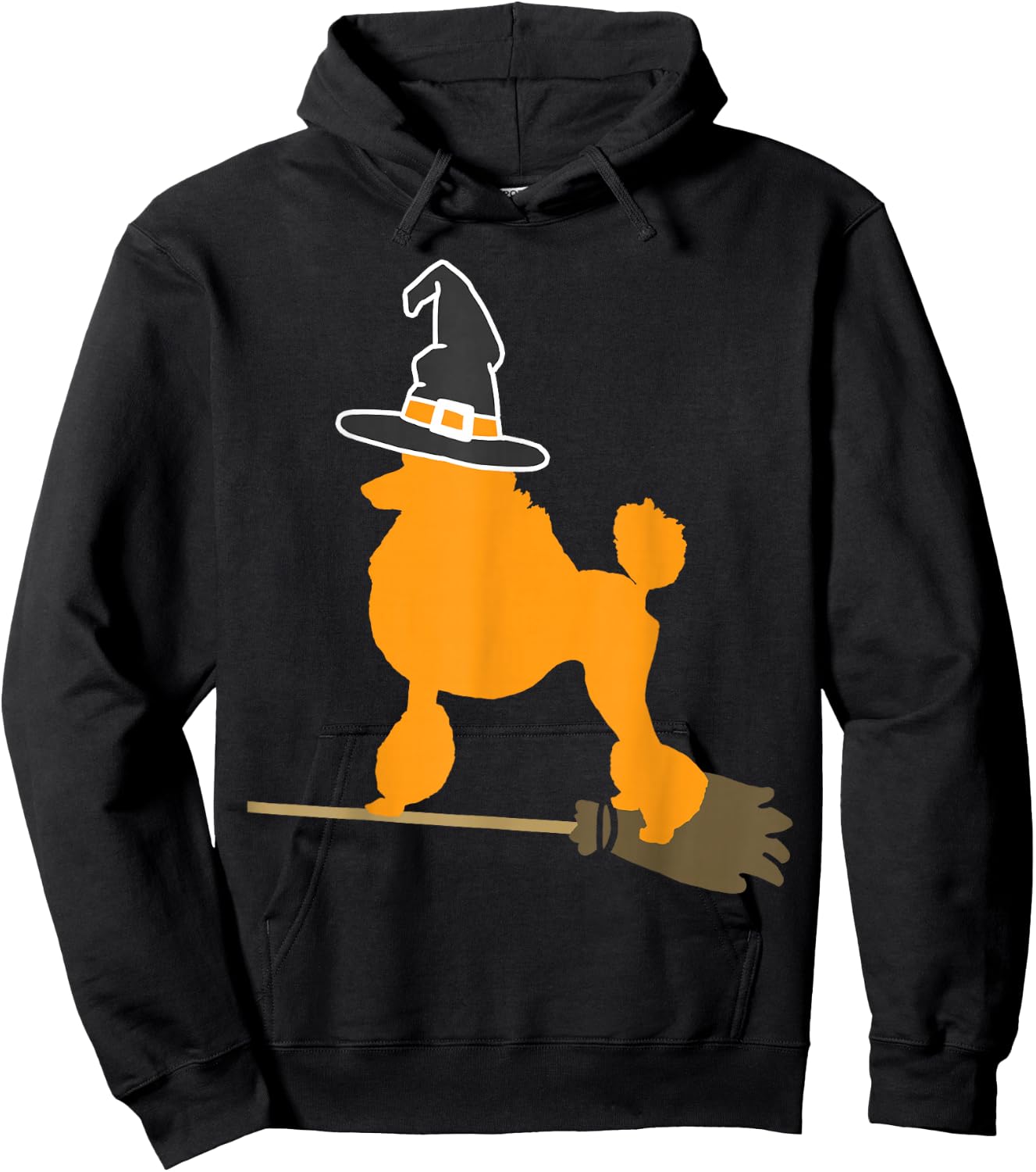 Poodle Halloween Witch Hoodie - Hoodie | Black