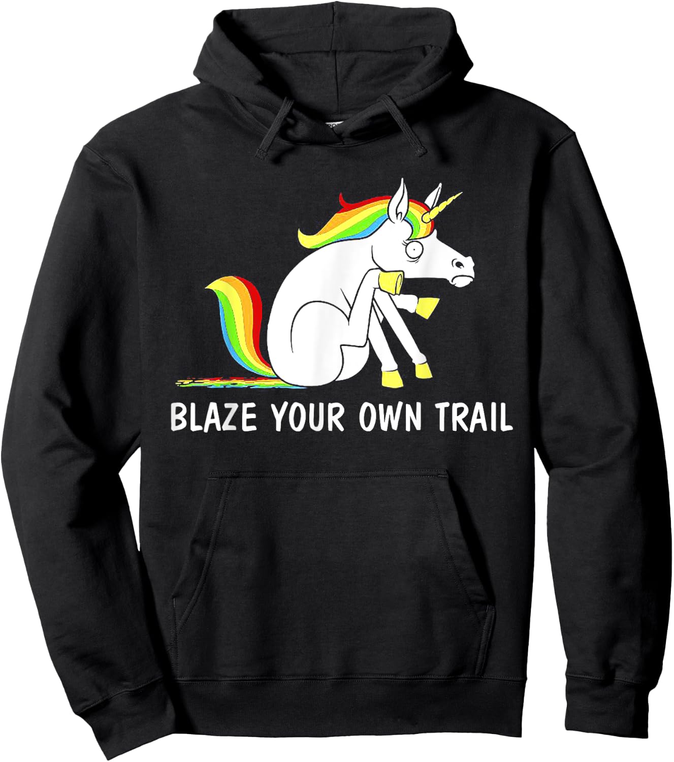 Blaze Your Own Trail Unicorn Hoodie - Hoodie | Black