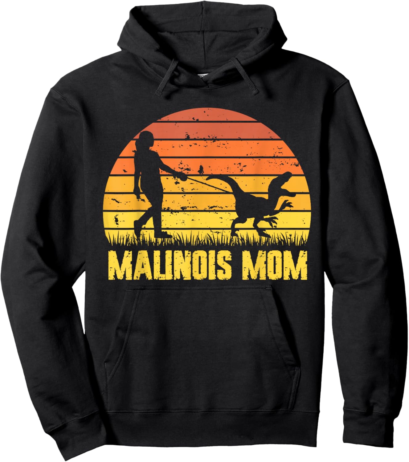 Belgian Malinois Mom Funny Maligator Mama Hoodie - Hoodie | Black