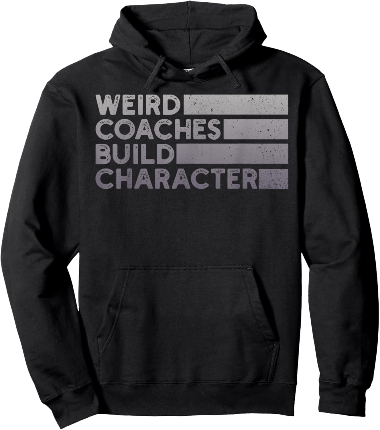 Weird Coaches Build Character Coach Funny Hoodie - Hoodie | Black