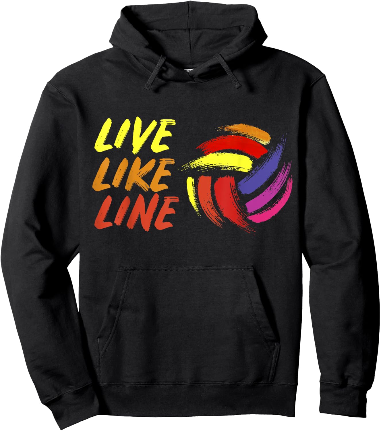 Live Like Line Volleyball Shirt, Volleyball , Sports Hoodie - Hoodie | Black
