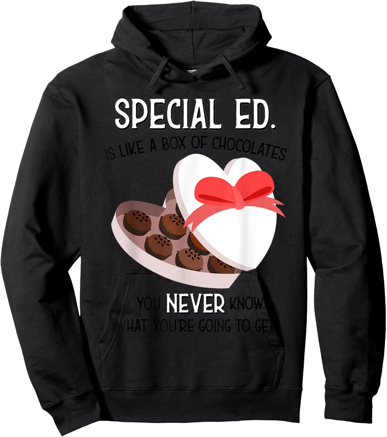 Special Ed School Teacher T shirt Valentine s Day Gift Kids Hoodie - Hoodie | Black