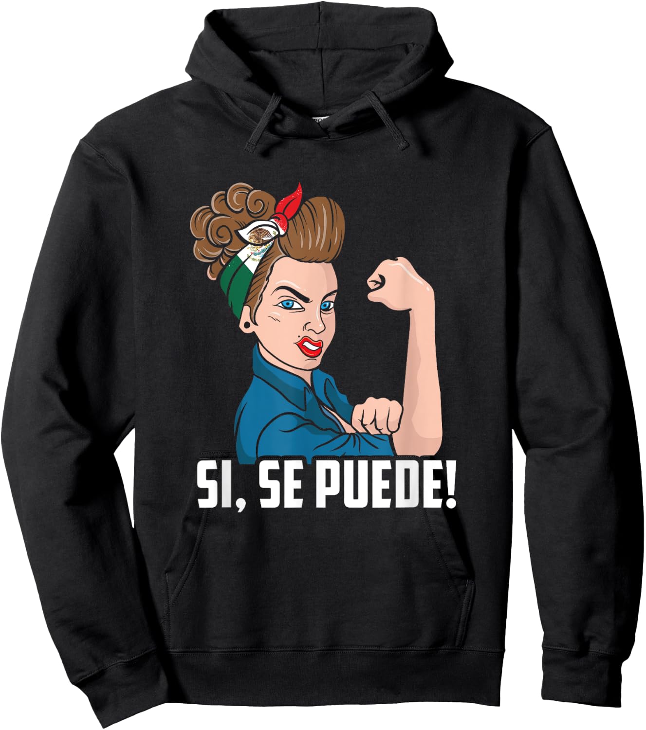 Si, Se Puede Mexican Flag Cinco De Mayo Festival 5th Of May Hoodie - Hoodie | Black