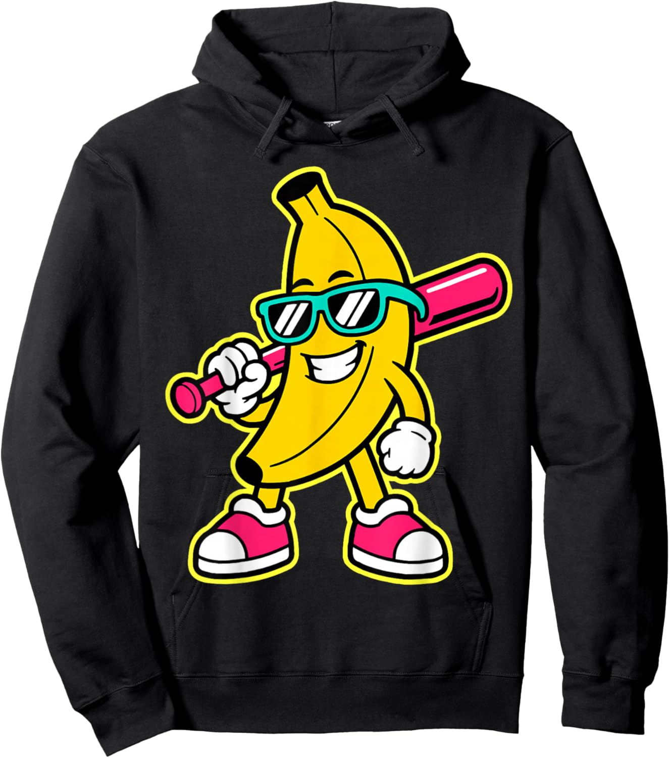 Banana Funny Cartoon Kids Youth Boys Girls Hoodie - Hoodie | Black