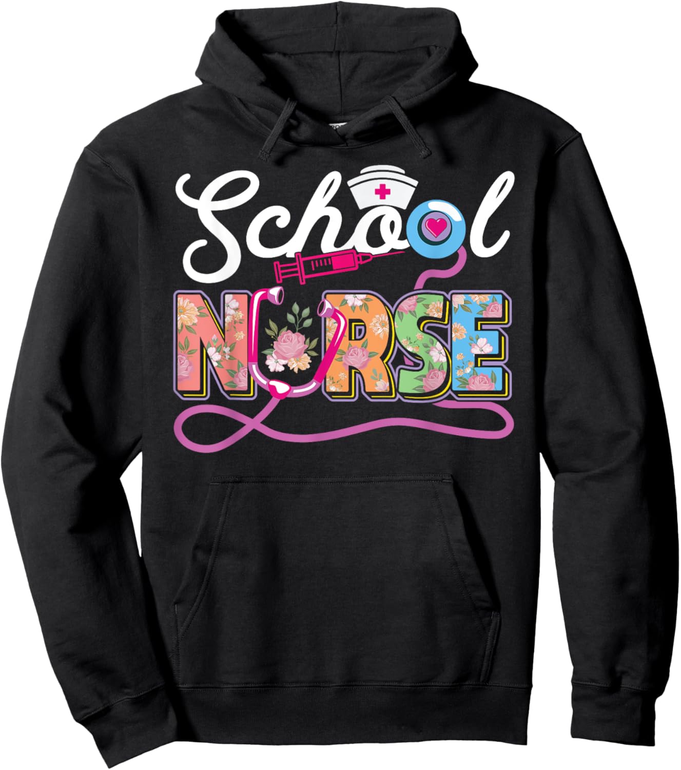 School Nurse Appreciation Back to School Nursing Hoodie - Hoodie | Black