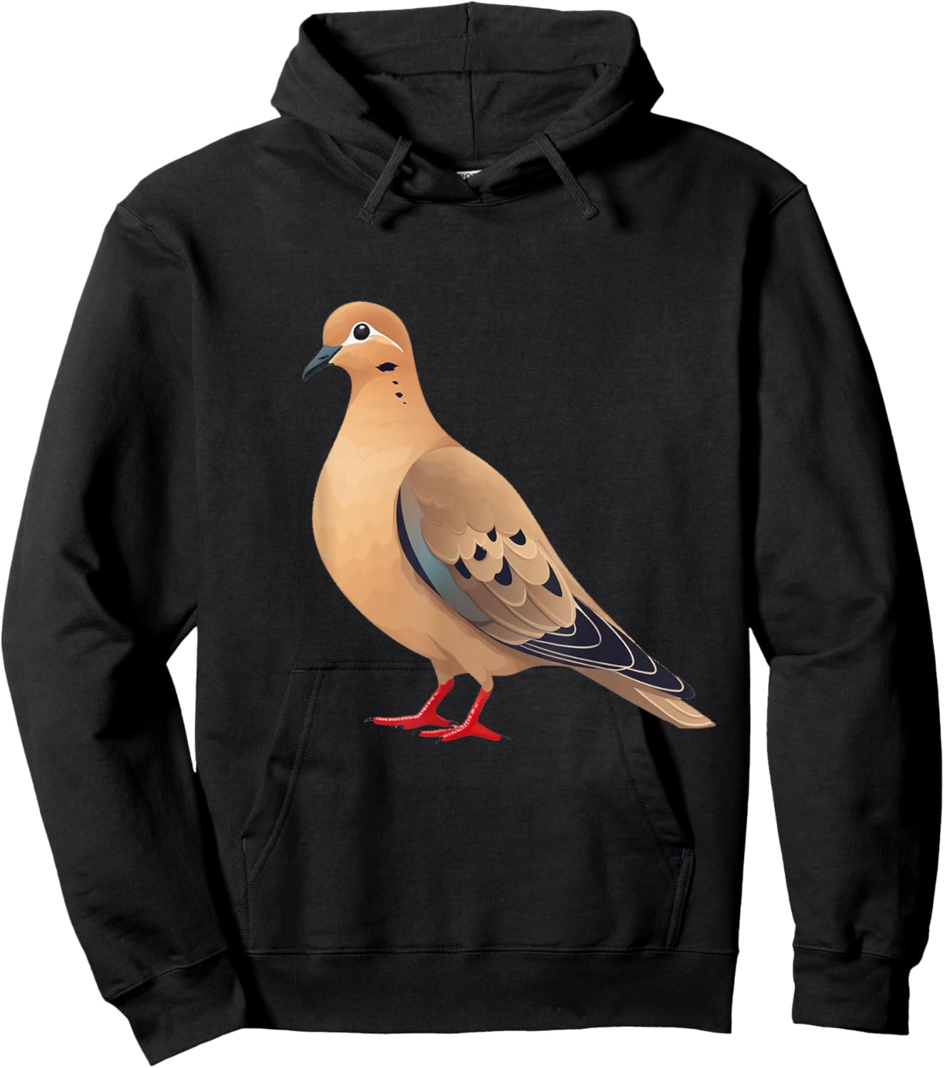 Mourning dove bird lover illustration Hoodie - Hoodie | Black