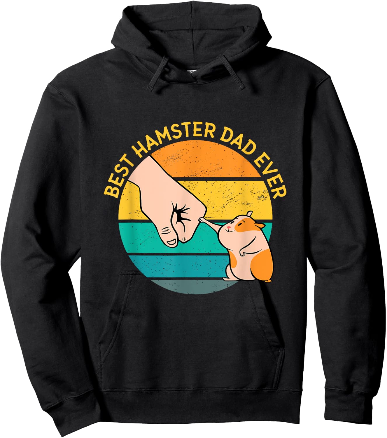 Best Hamster Dad Ever Hoodie - Hoodie | Black