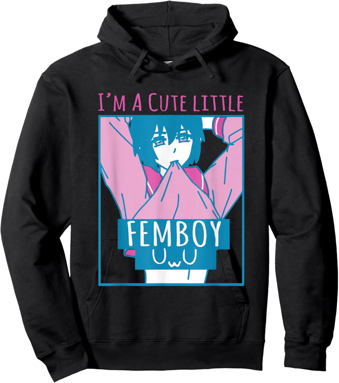 Cute Little Femboy Aesthetic Sissy Cute Femboy Anime Hoodie - Hoodie | Black