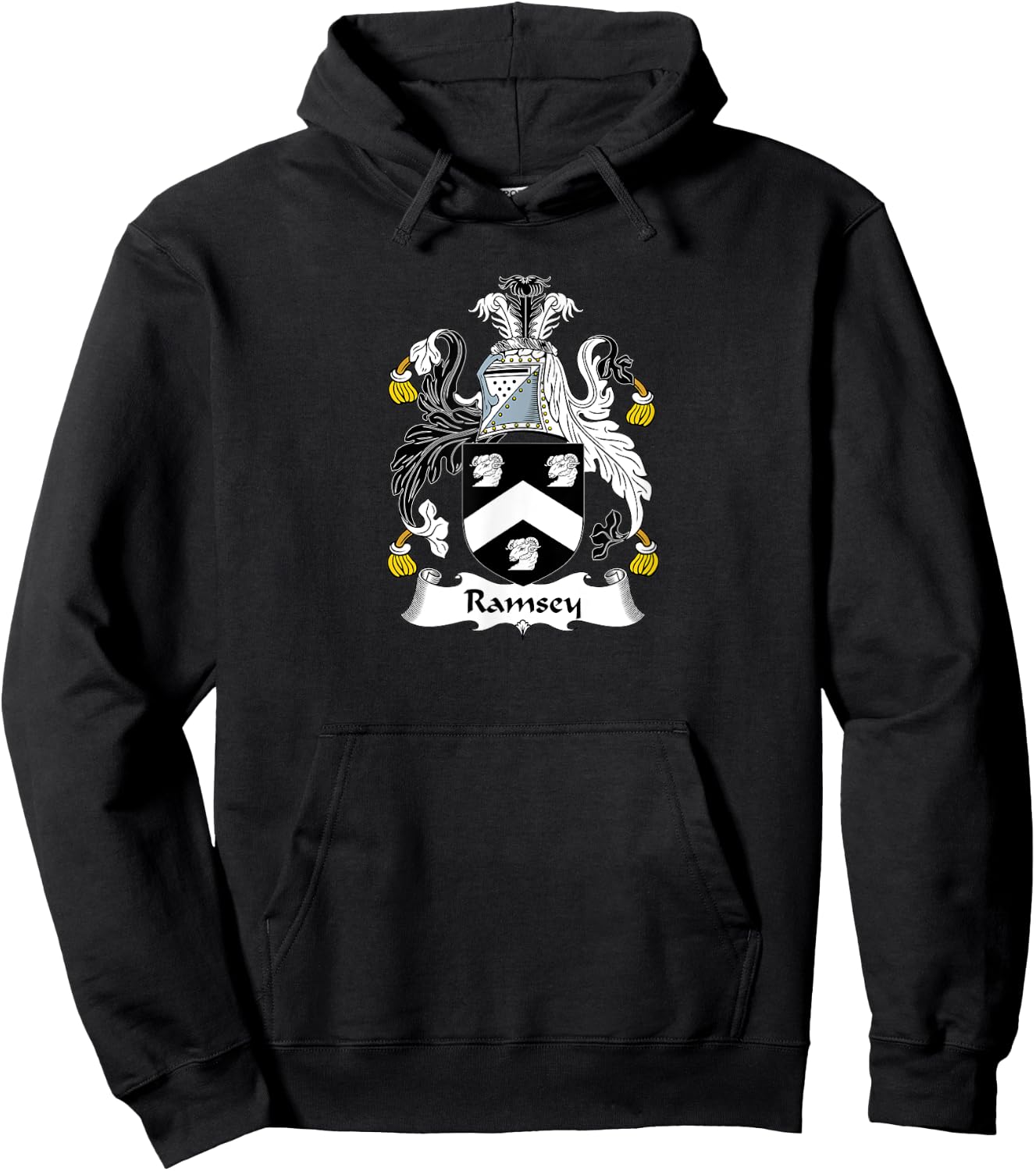 Ramsey Coat of Arms - Family Crest Shirt Hoodie - Hoodie | Black