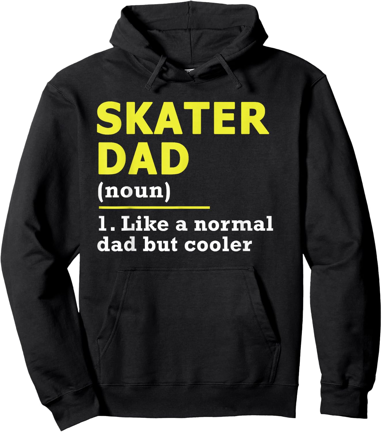 Skater Dad Father Definition Hoodie - Hoodie | Black
