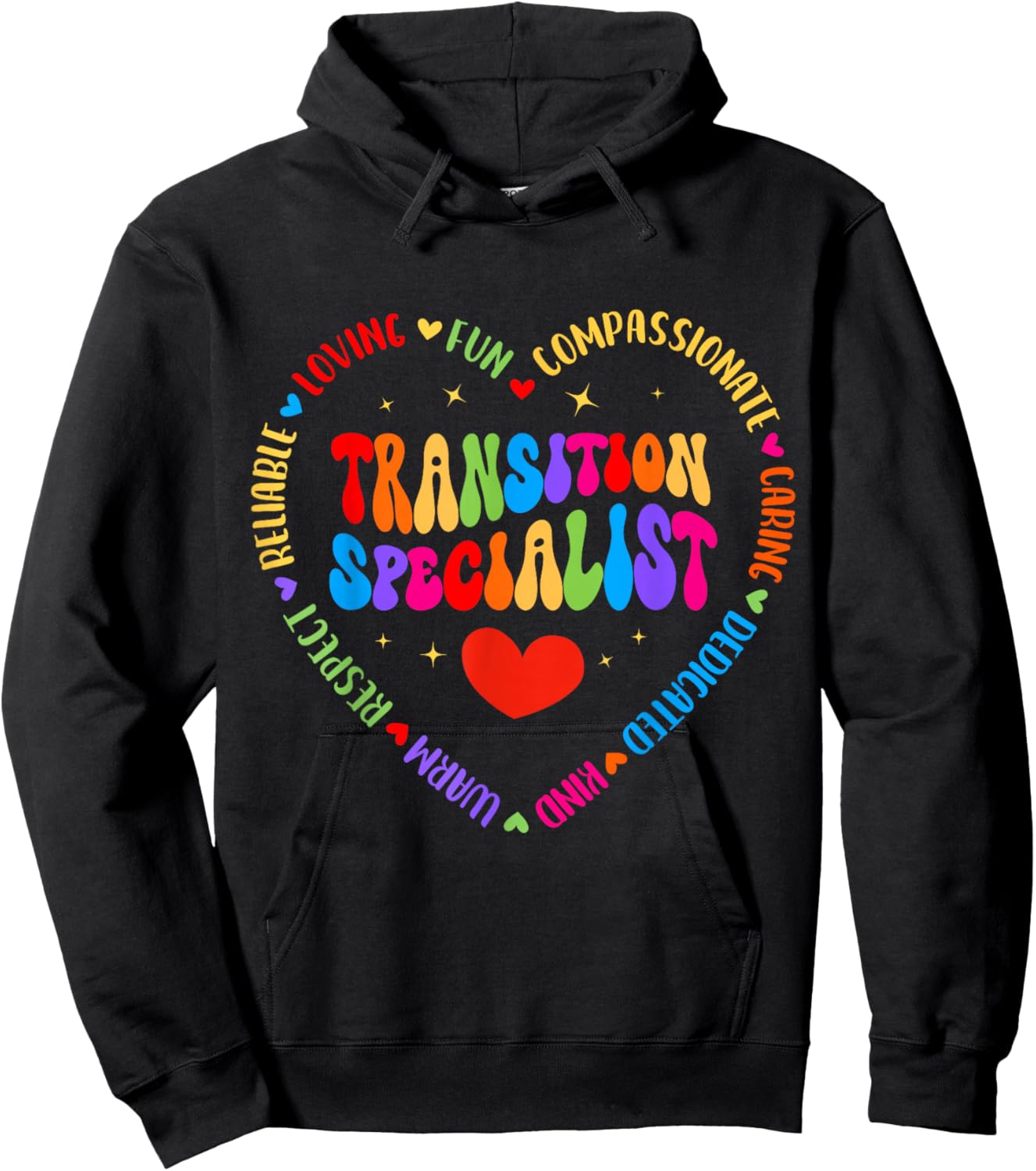 Transition Specialist Appreciation Week Back to School Hoodie - Hoodie | Black