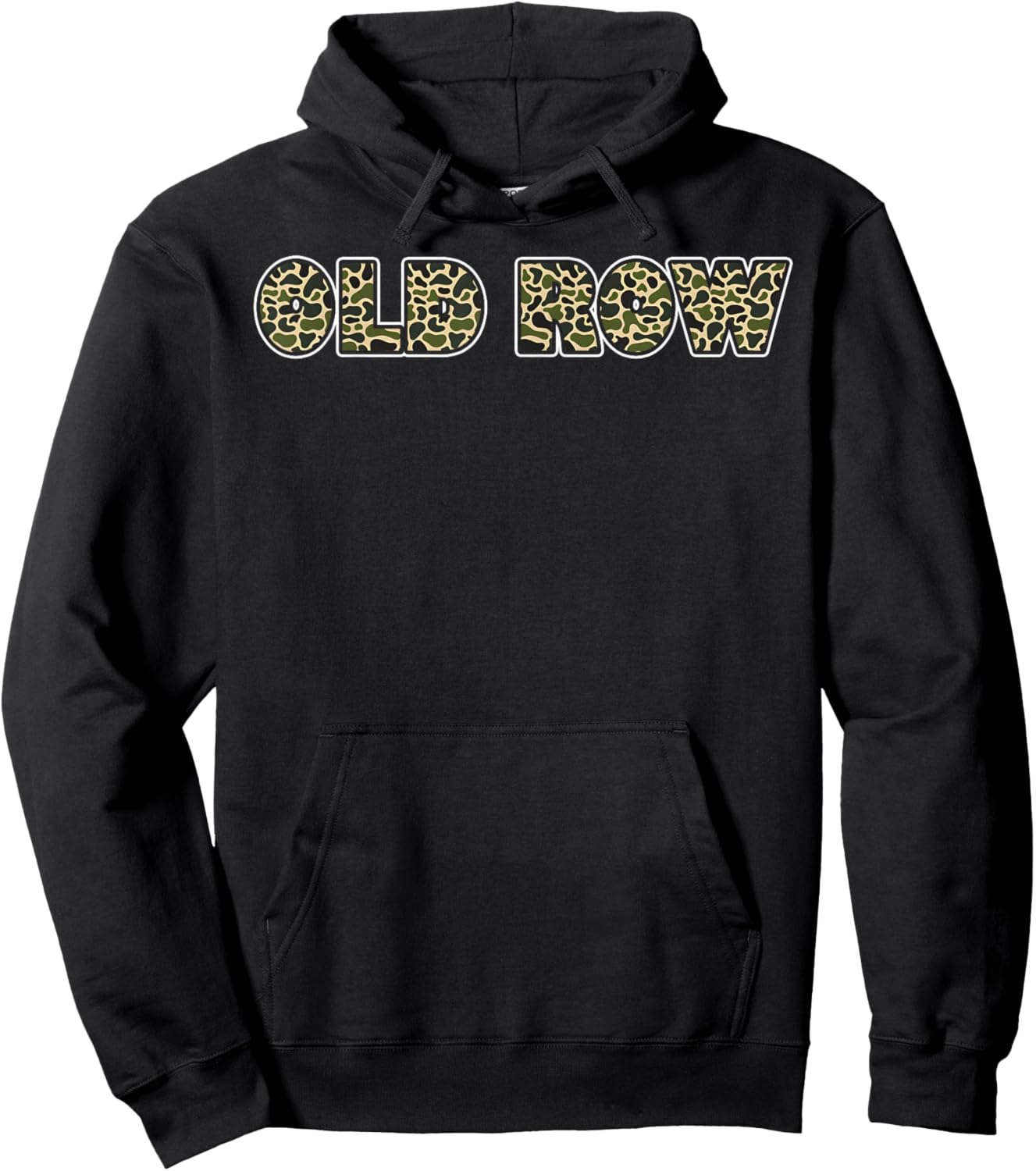 Retro Old Camo Row Vintage Old Row Camo Camouflage Men Women Hoodie - Hoodie | Black